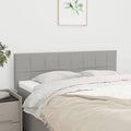 vidaXL Headboards 2 pcs Light Gray 28.3x2x30.734.6 Fabric