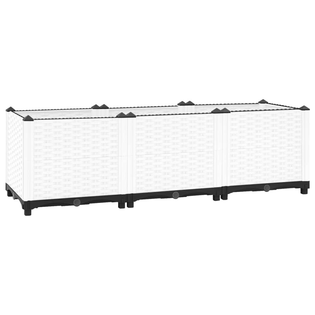 vidaXL Raised Bed 47.2x15.7x15 Polypropylene