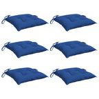 vidaXL Chair Cushions 6 pcs Blue 15.7x15.7x2.8 Oxford Fabric