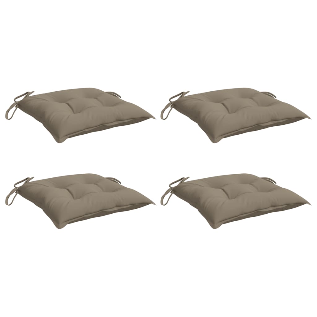 vidaXL Pallet Cushions 4 pcs Taupe 19.7x19.7x2.8 Oxford Fabric