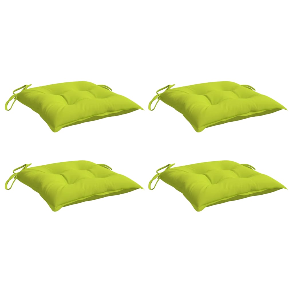 vidaXL Pallet Cushions 4 pcs Bright Green 19.7x19.7x2.8 Oxford Fabric