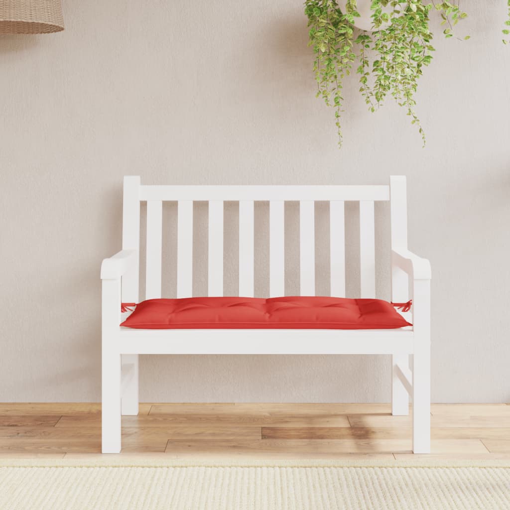 vidaXL Garden Bench Cushion Red 39.4x19.7x2.8 Oxford Fabric
