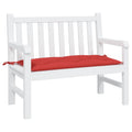 vidaXL Garden Bench Cushion Red 39.4x19.7x2.8 Oxford Fabric