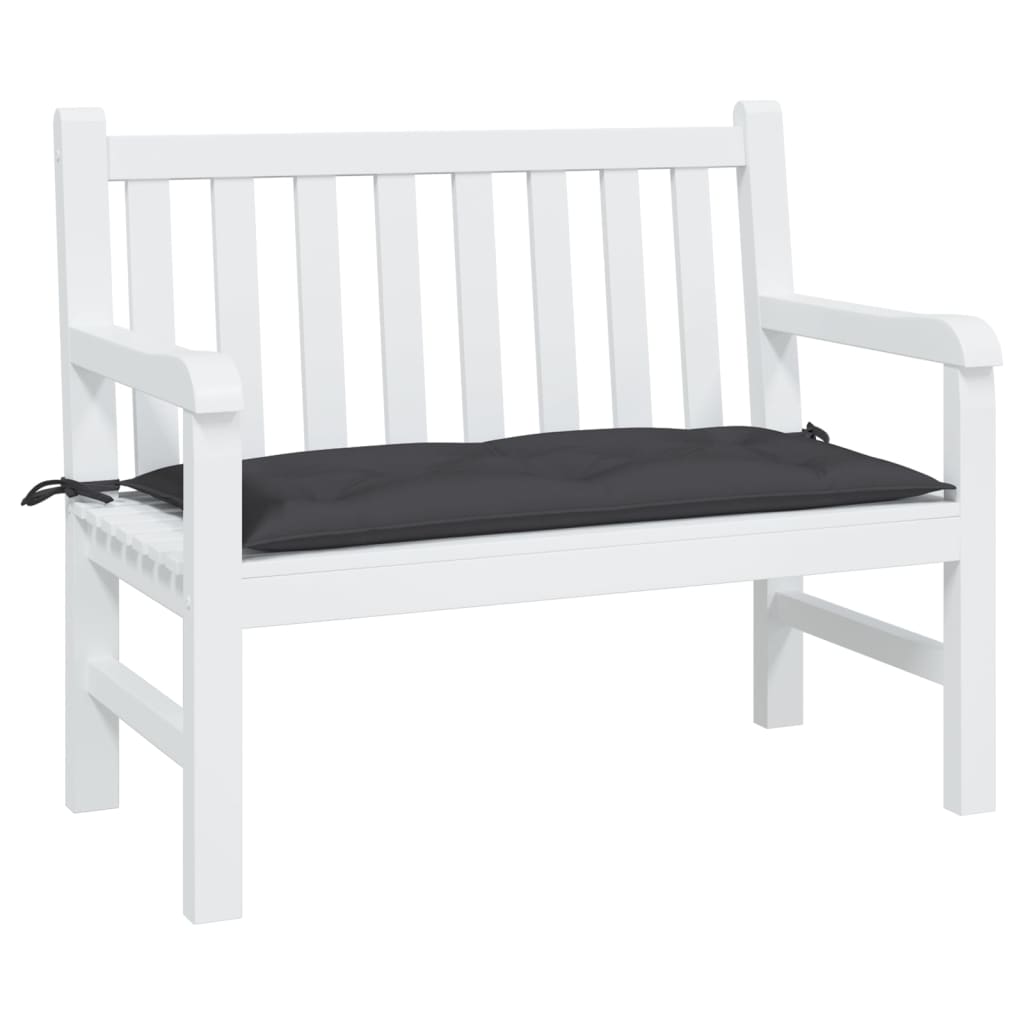 vidaXL Garden Bench Cushion Black 39.4x19.7x2.8 Oxford Fabric
