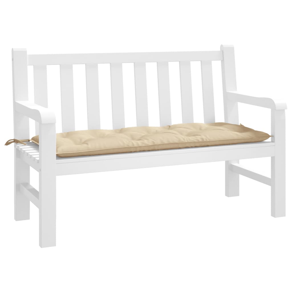 vidaXL Garden Bench Cushion Beige 47.2x19.7x2.8 Oxford Fabric