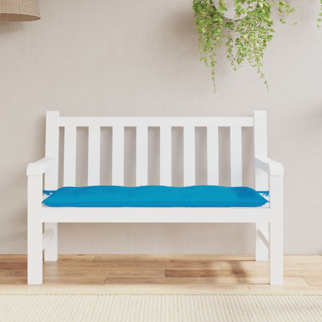 vidaXL Garden Bench Cushion Light Blue 47.2x19.7x2.8 Oxford Fabric