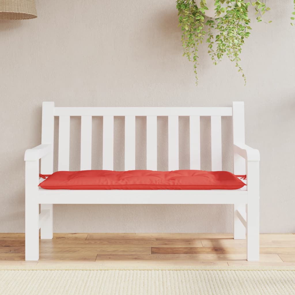 vidaXL Garden Bench Cushion Red 47.2x19.7x2.8 Oxford Fabric