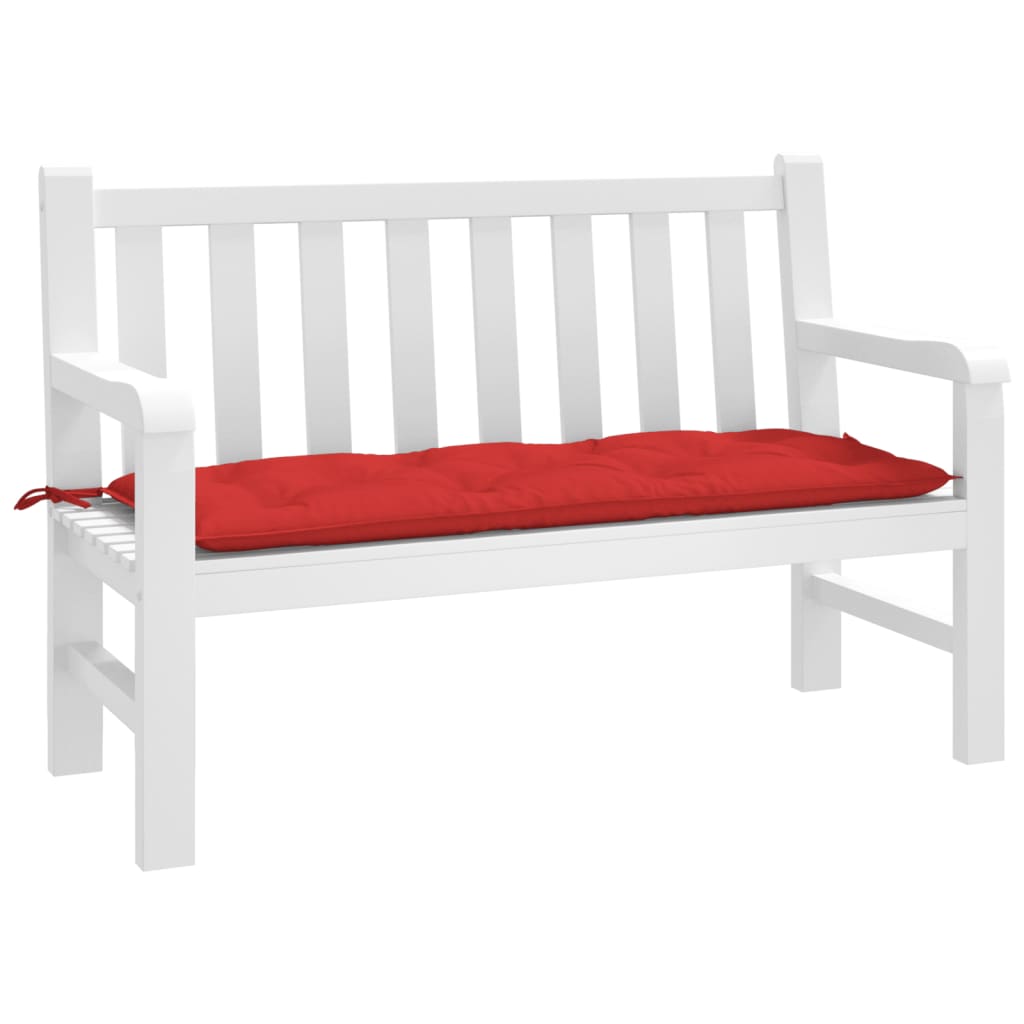 vidaXL Garden Bench Cushion Red 47.2x19.7x2.8 Oxford Fabric