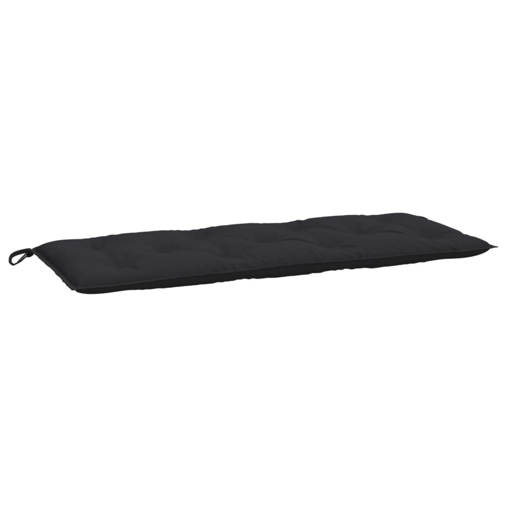 vidaXL Garden Bench Cushion Black 47.2x19.7x2.8 Oxford Fabric