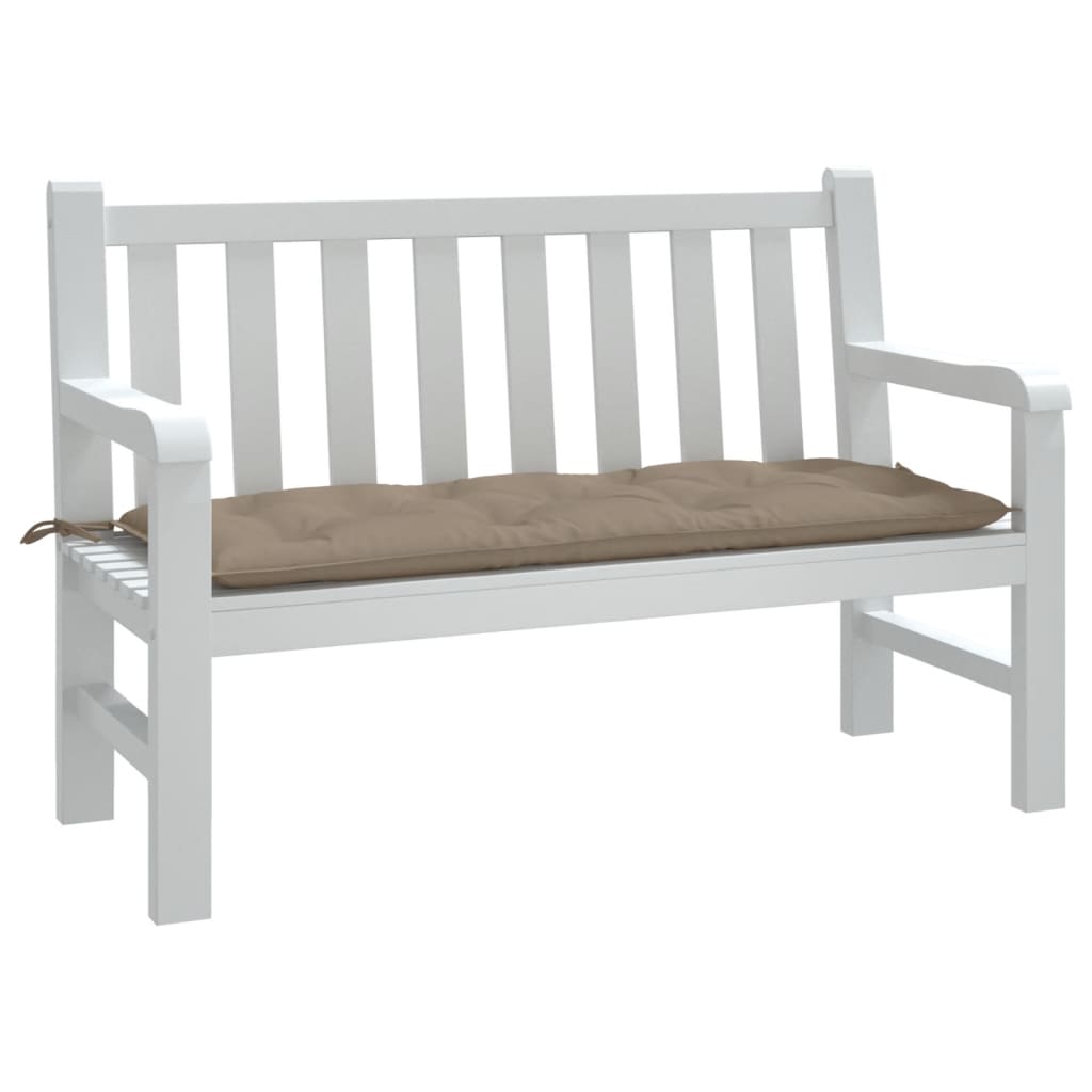 vidaXL Garden Bench Cushion Taupe 47.2x19.7x2.8 Oxford Fabric