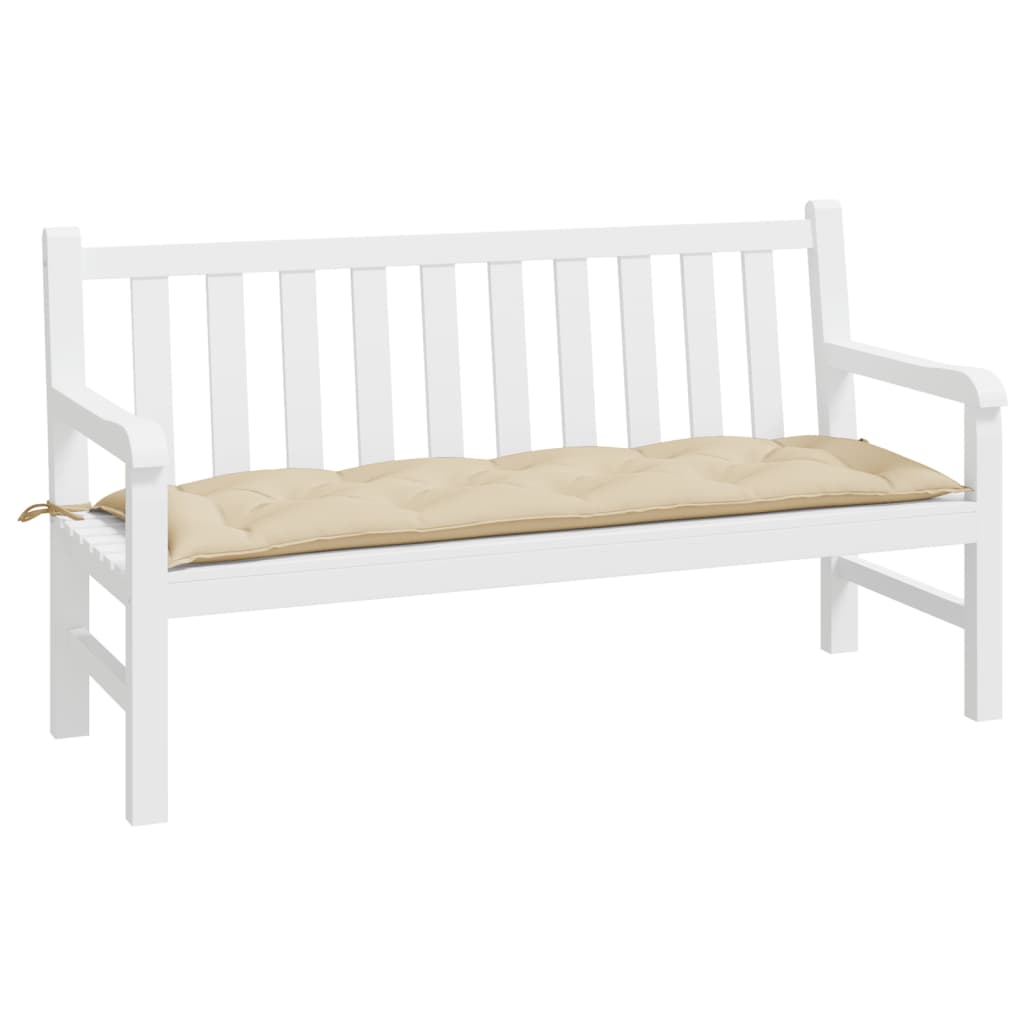 vidaXL Garden Bench Cushion Beige 59.1x19.7x2.8 Oxford Fabric
