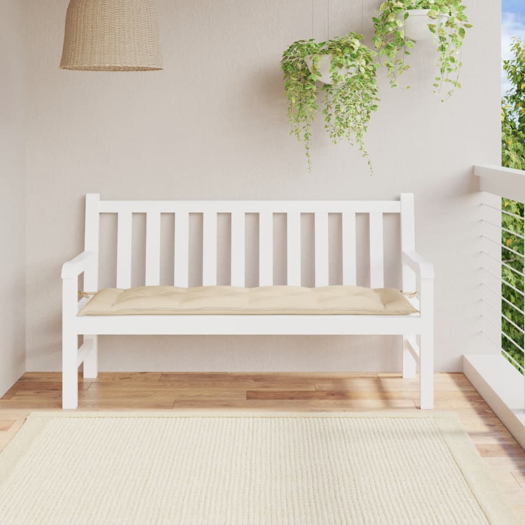 vidaXL Garden Bench Cushion Beige 59.1x19.7x2.8 Oxford Fabric
