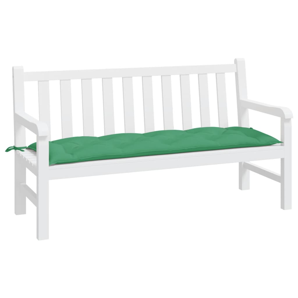 vidaXL Garden Bench Cushion Green 59.1x19.7x2.8 Oxford Fabric