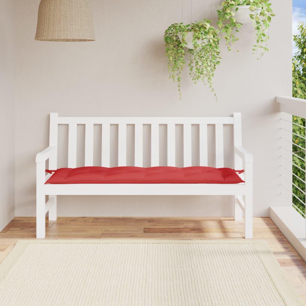 vidaXL Garden Bench Cushion Red 59.1x19.7x2.8 Oxford Fabric