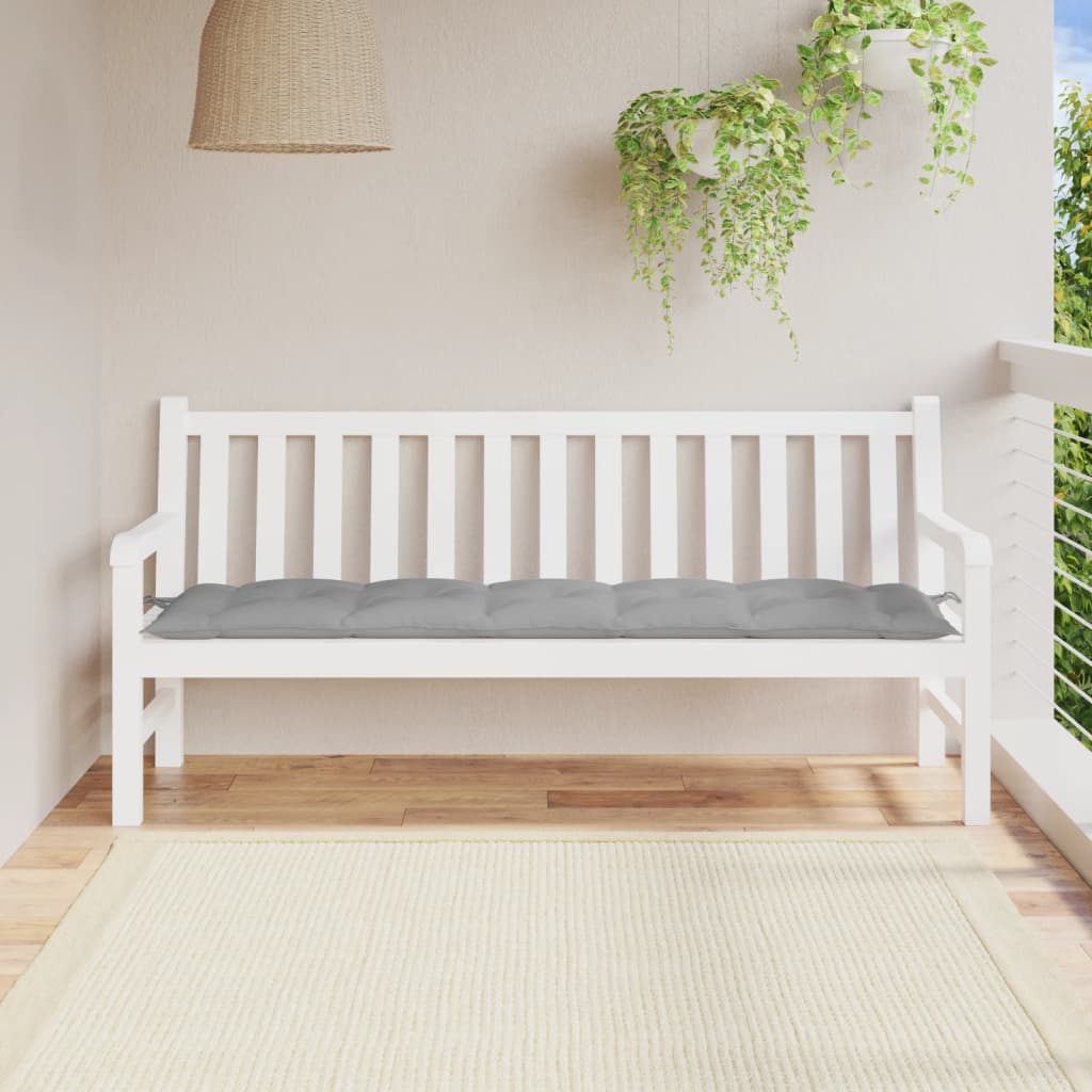 vidaXL Garden Bench Cushion Gray 70.9x19.7x2.8 Oxford Fabric