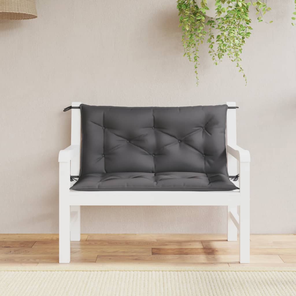 Vidaxl Garden Bench Cushions 2Pcs Anthracite 39.4X19.7X2.8 Oxford Fabric