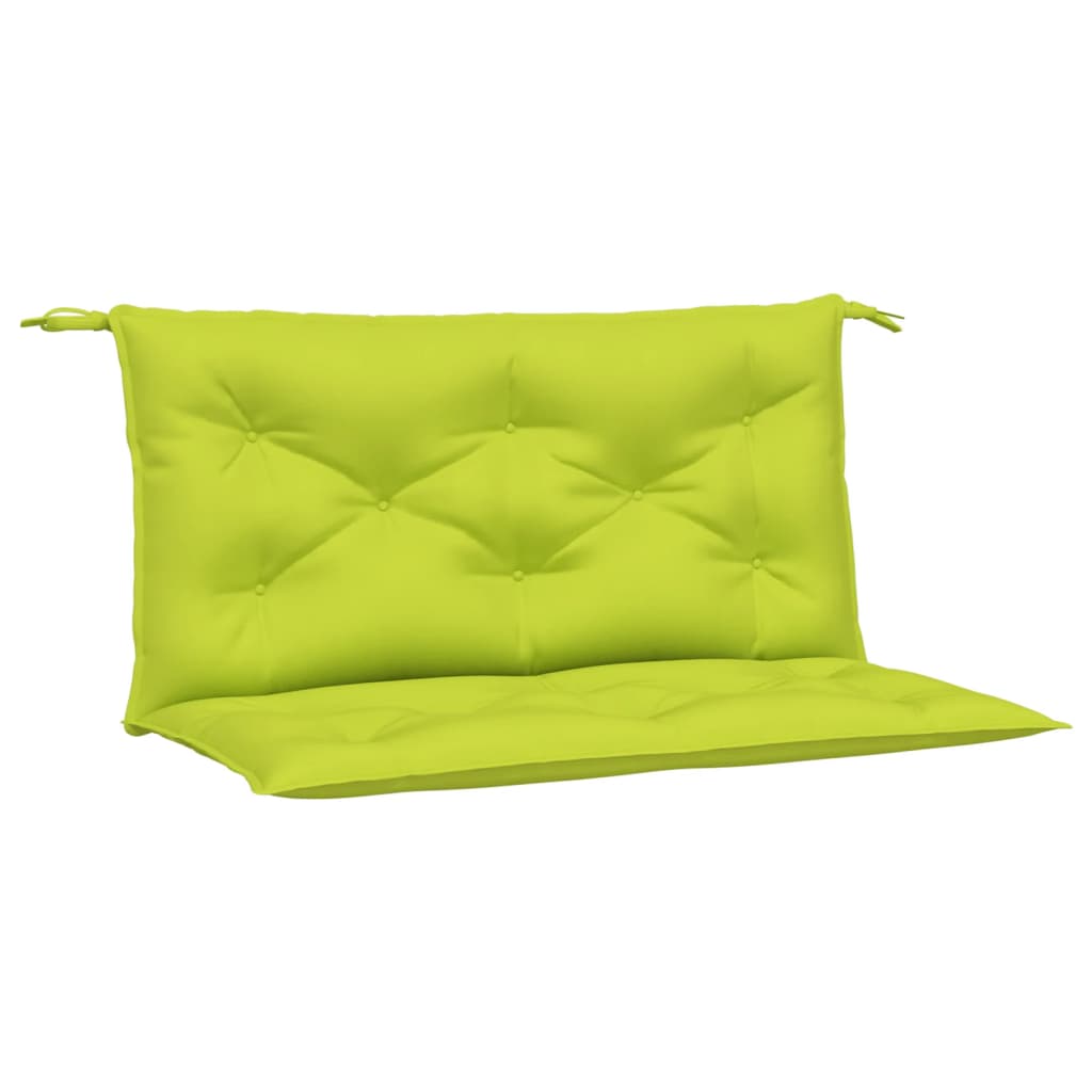 vidaXL Garden Bench Cushions 2 pcs Bright Green 39.4x19.7x2.8 Oxford Fabric