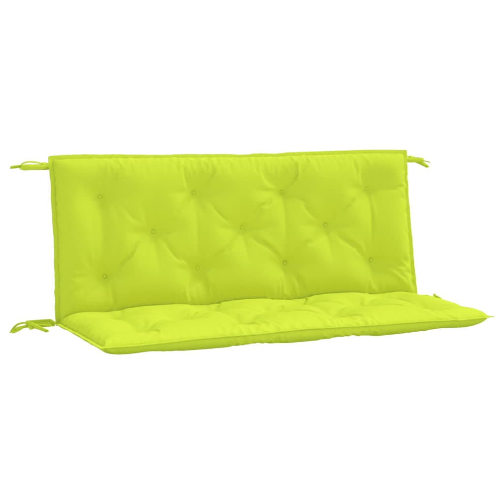 vidaXL Garden Bench Cushions 2 pcs Bright Green 47.2x19.7x2.8 Oxford Fabric