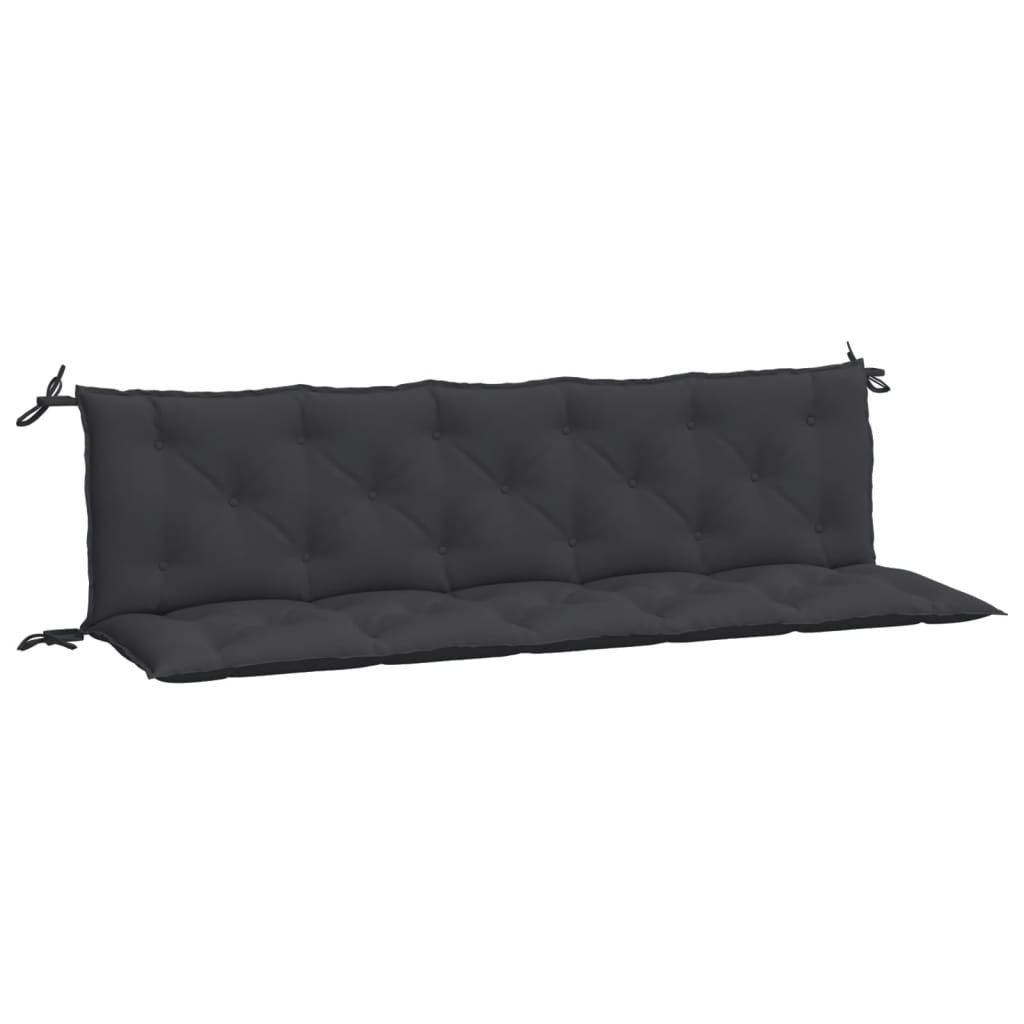 vidaXL Garden Bench Cushions 2 pcs Black 70.9x19.7x2.8 Oxford Fabric