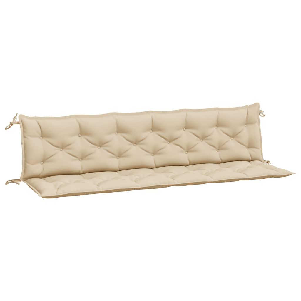 vidaXL Garden Bench Cushions 2 pcs Beige 78.7x19.7x2.8 Oxford Fabric