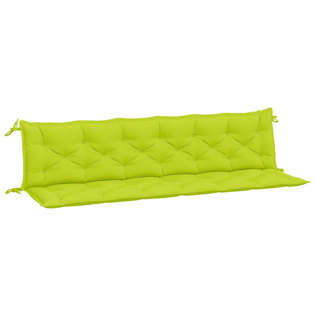 vidaXL Garden Bench Cushions 2 pcs Bright Green 78.7x19.7x2.8 Oxford Fabric