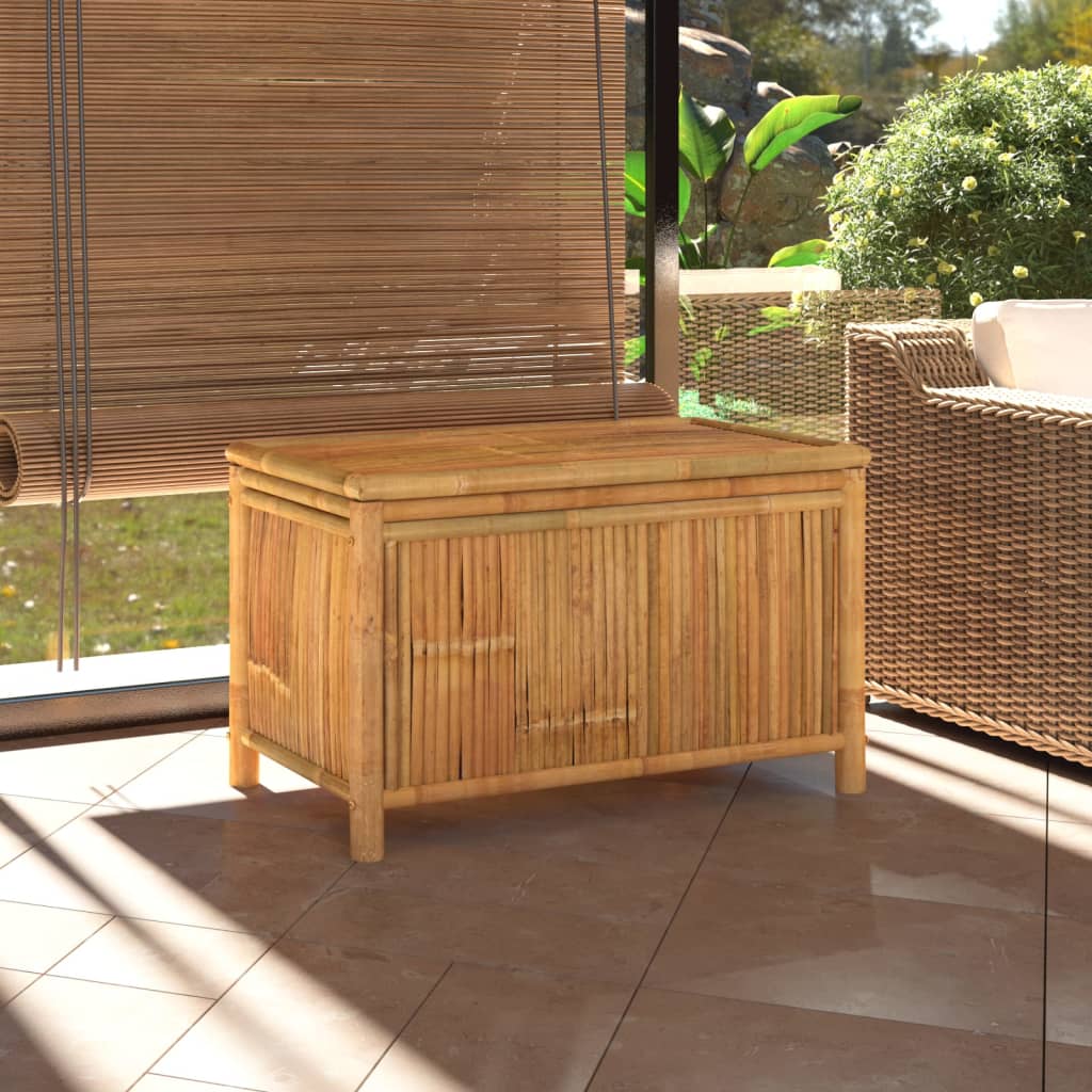 vidaXL Patio Storage Box 35.4x20.5x21.7 Bamboo