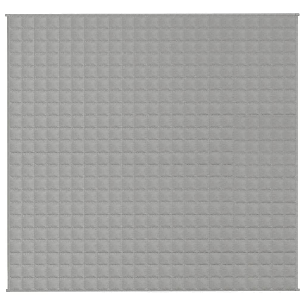 vidaXL Weighted Blanket Gray 86.6''x94.5''24.3 lb Fabric