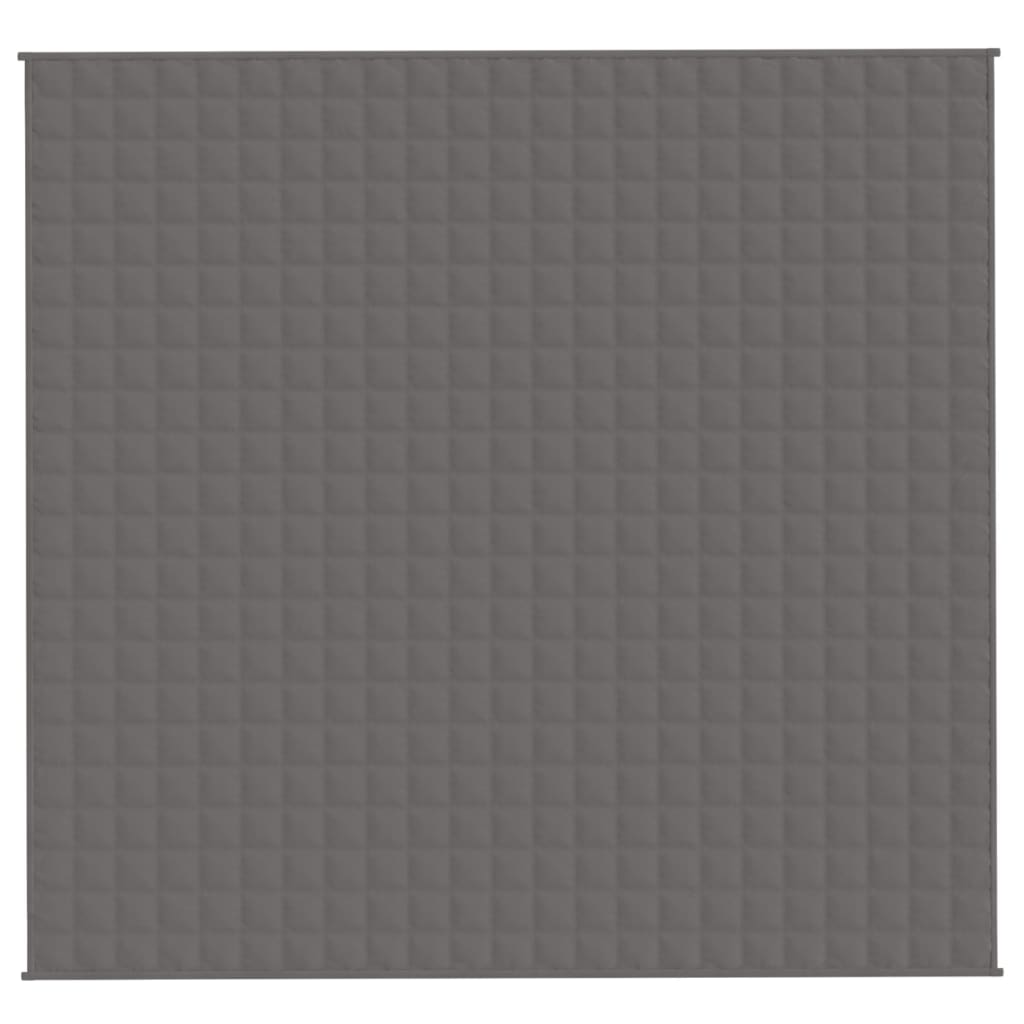 vidaXL Weighted Blanket Gray 86.6''x94.5'' 33.1 lb Fabric