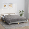 vidaXL Weighted Blanket Gray 86.6''x94.5'' 33.1 lb Fabric