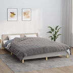 vidaXL Weighted Blanket Gray 86.6''x94.5'' 33.1 lb Fabric