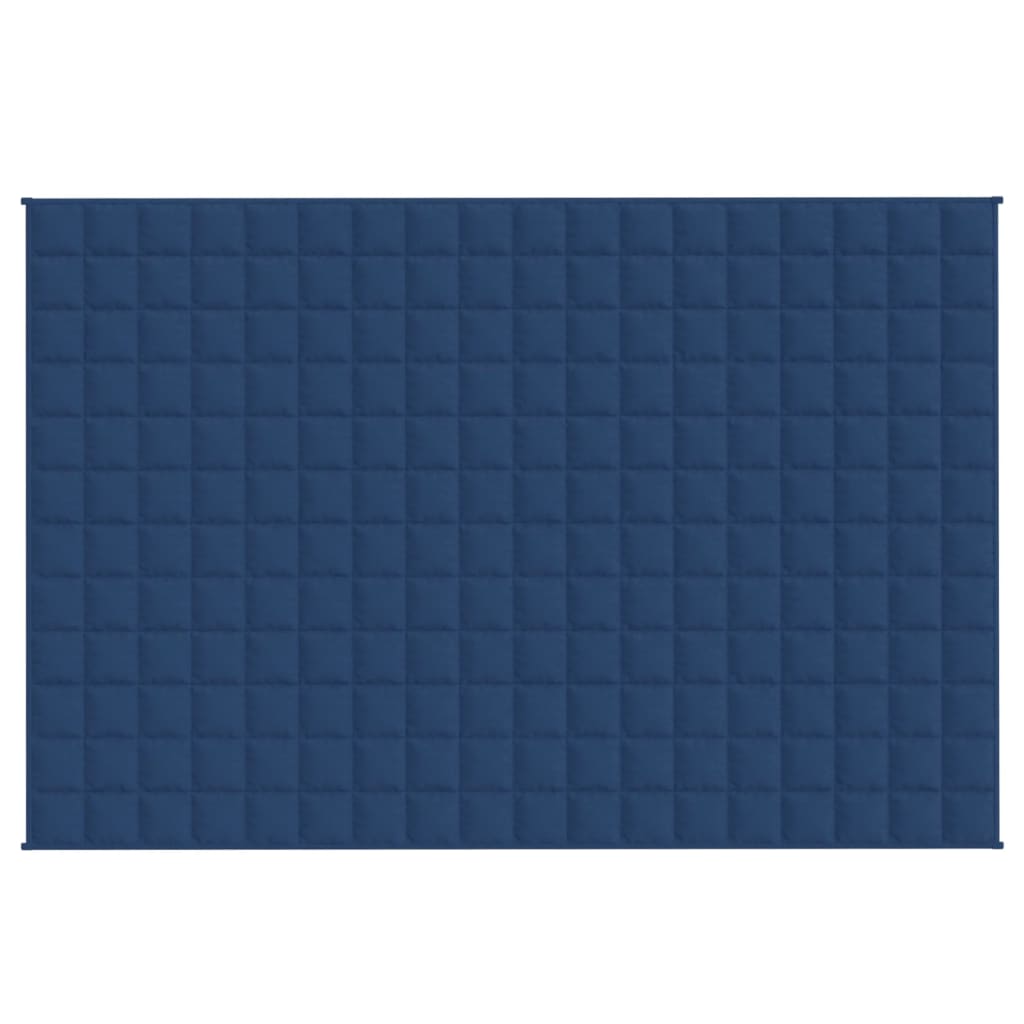 vidaXL Weighted Blanket Blue 53.1''x78.7'' 22 lb Fabric