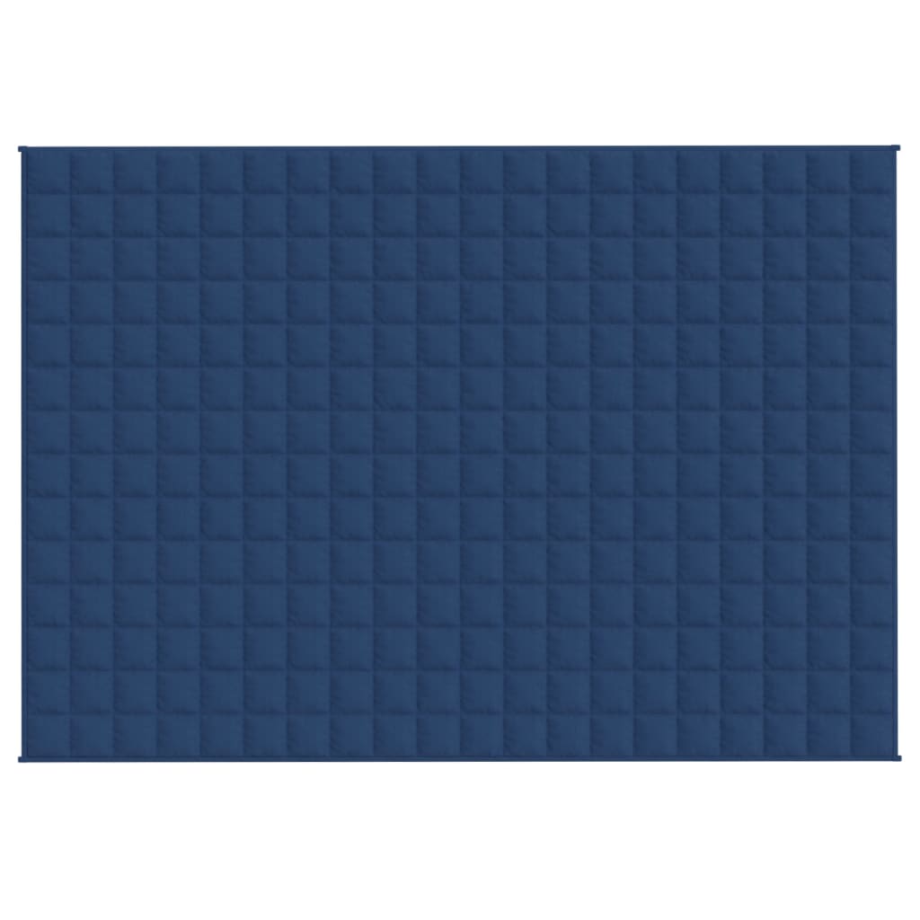 vidaXL Weighted Blanket Blue 53.1''x78.7'' 13.2 lb Fabric
