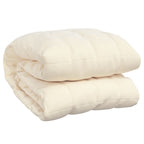 vidaXL Weighted Blanket Light Cream 55.1''x78.7'' 22 lb Fabric