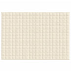 vidaXL Weighted Blanket Light Cream 55.1''x78.7'' 22 lb Fabric