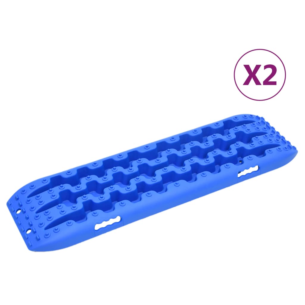 vidaXL Traction Boards 2 pcs Blue 41.7x12x2.8 Nylon