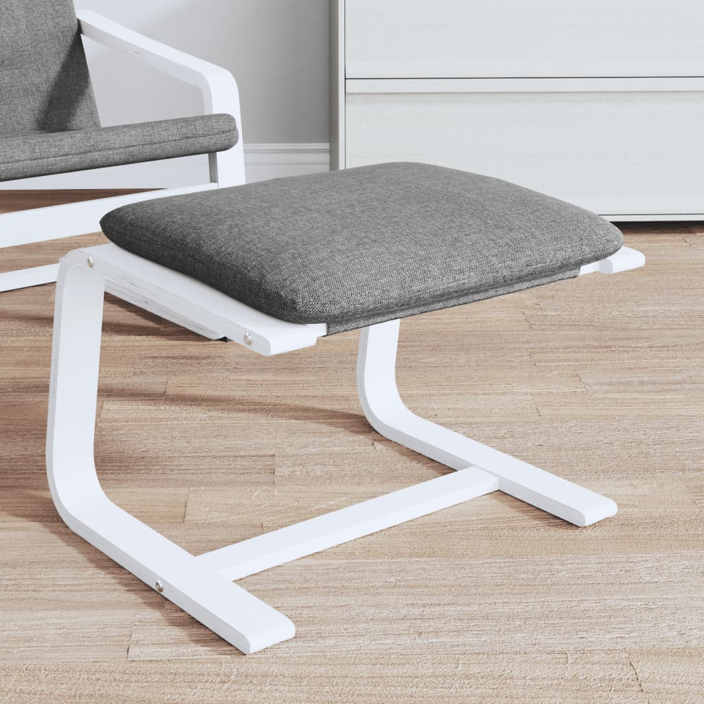 vidaXL Footstool Dark Gray 20.1x16.1x15.7 Fabric