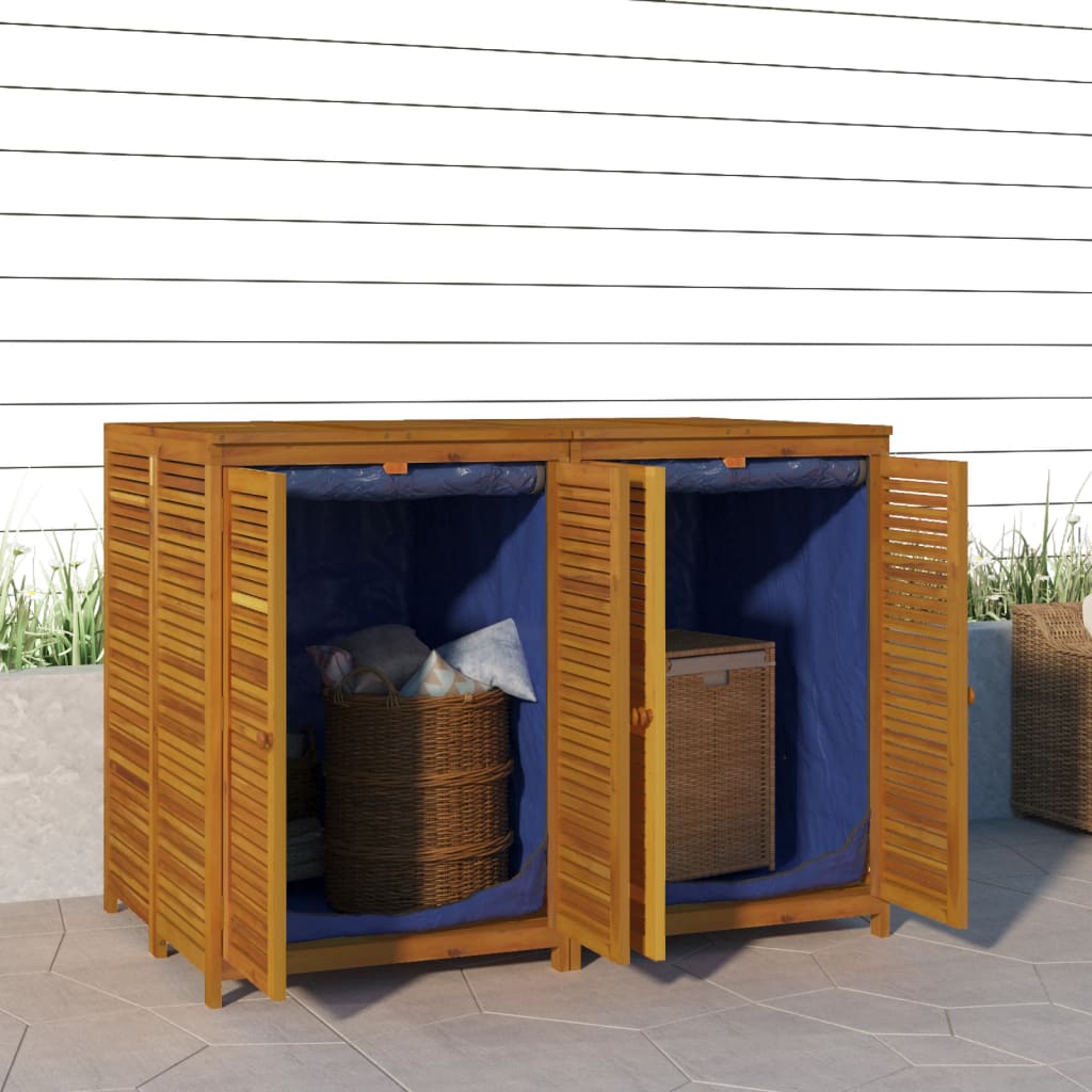 vidaXL Patio Storage Box 55.1x34.3x40.9 Solid Wood Acacia