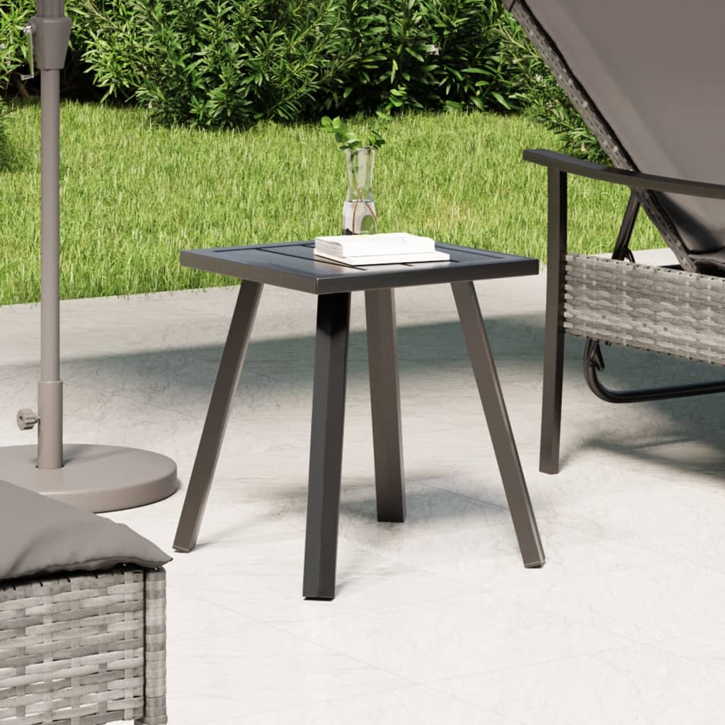 vidaXL Patio Table Anthracite 13.4x13.4x15 Steel