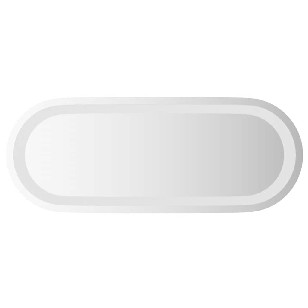 Vidaxl Led Bathroom Wall-Mounted Mirror With Oval Shape And Integrated Light - Water-Resistant, User-Friendly With Convenient Usb Interface