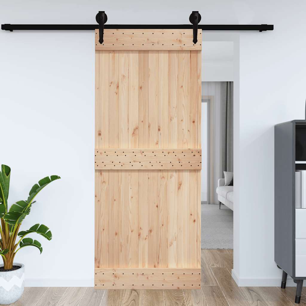 vidaXL Door NARVIK 95x210 cm Solid Wood Pine