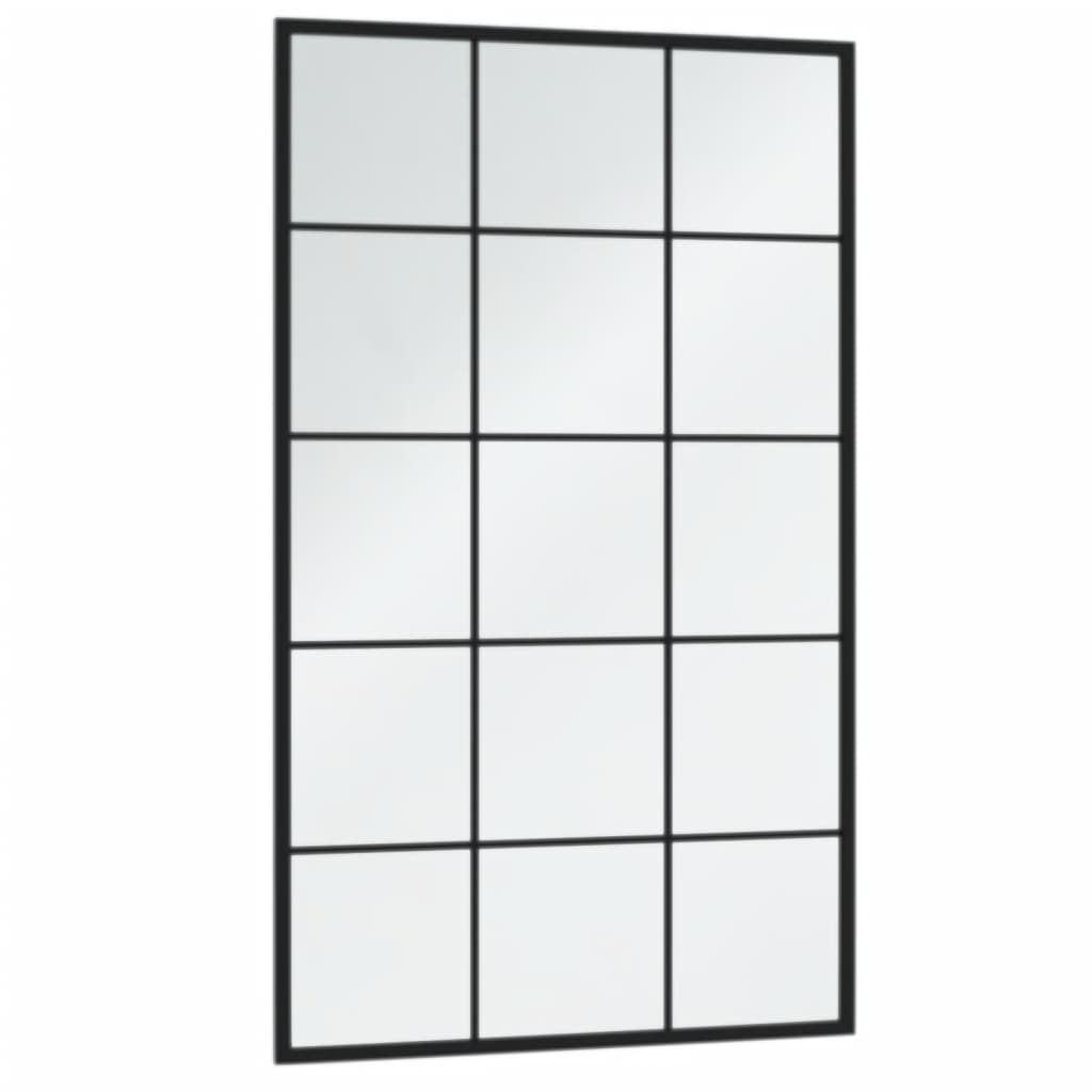 Vidaxl Wall Mirrors 3 Pcs Black 100X60Cm Metal