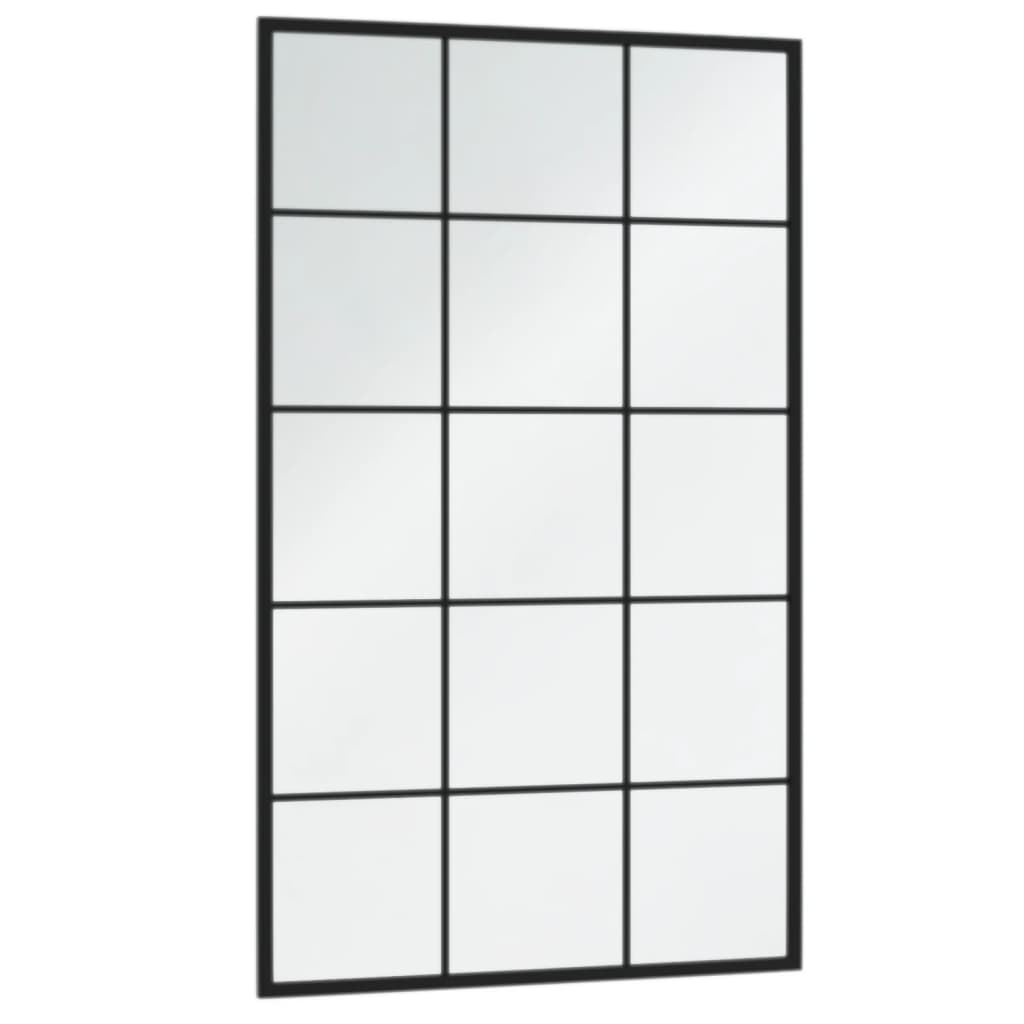 Vidaxl Wall Mirrors 4 Pcs Black 100X60Cm Metal