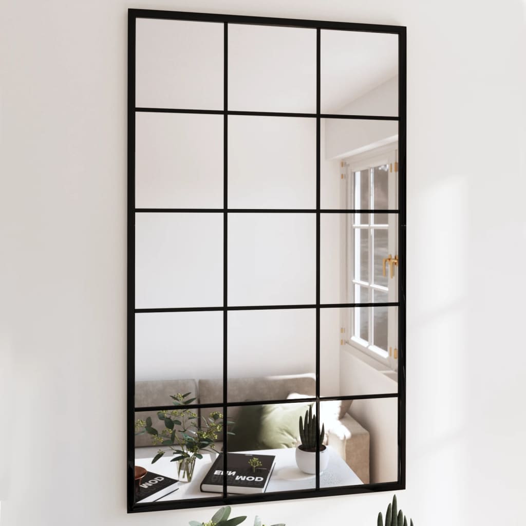 Vidaxl Wall Mirrors 4 Pcs Black 100X60Cm Metal
