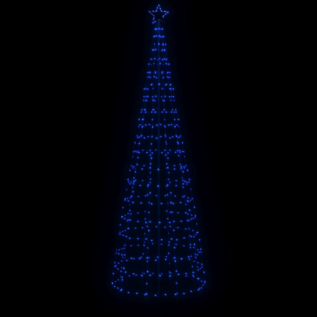 Vidaxl Christmas Tree Light With 570 Blue Leds - Outdoor Suitable, Customizable Design, 8 Lighting Effects, Energy-Efficient, Simple Assembly