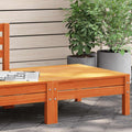 vidaXL Patio Footstool Wax Brown Solid Wood Pine