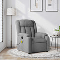 Vidaxl Massagesessel Hellgrau Stoff