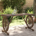 vidaXL Patio Table 45.3x21.7x25.6 Solid Wood Fir