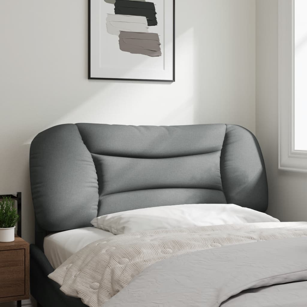 Vidaxl Light Gray Headboard Cushion 39.4" - Breathable Polyester Upholstered Pillow, Wall Mountable And Led Compatible