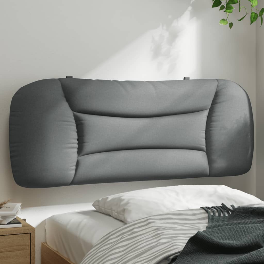 Vidaxl Light Gray Headboard Cushion 39.4" - Breathable Polyester Upholstered Pillow, Wall Mountable And Led Compatible