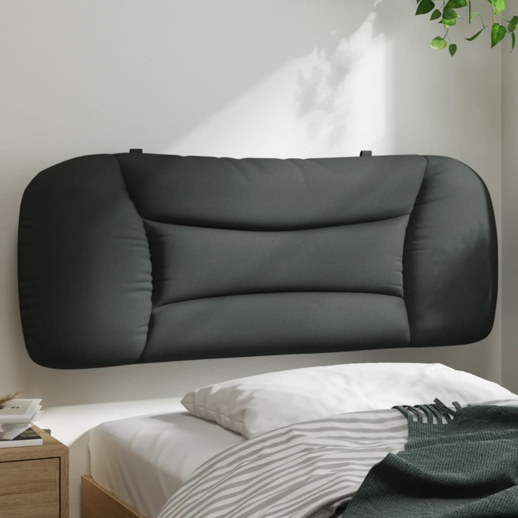 Vidaxl Dark Gray Hanging Headboard Cushion 39.4" – Upholstered Pillow With Pp Fiber Filling, Breathable Fabric And Versatile Wall-Mount Design For Bedroom Comfort